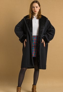 Coat Women Vintage 80s winter coat 6045