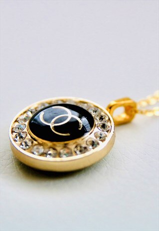 CC LADY CERES SWAROVSKI BLACK NECKLACE