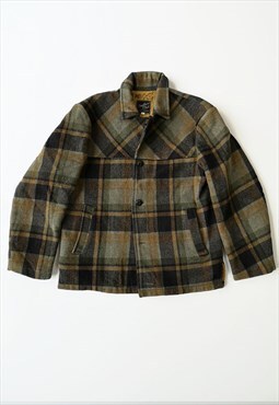 Vintage wool checked jacket/ shacket in S/M