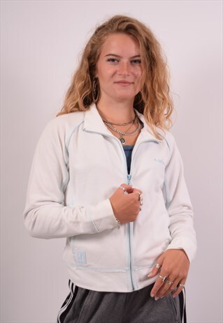VINTAGE REEBOK TRACKSUIT TOP JACKET WHITE