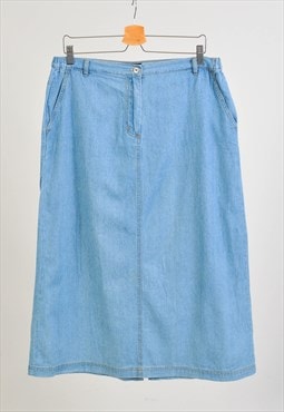 Vintage 90s midi denim skirt