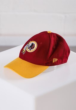 Vintage New Era Commanders Cap Red NFL Summer Baseball Hat