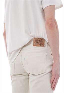 Vintage LEVIS Corduroy Pants 80s White
