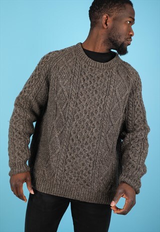 VINTAGE CABLE KNITTED JUMPER NK