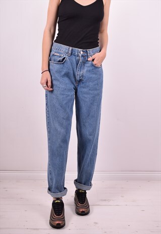 CALVIN KLEIN WOMENS VINTAGE JEANS W31 L30 BLUE 90'S