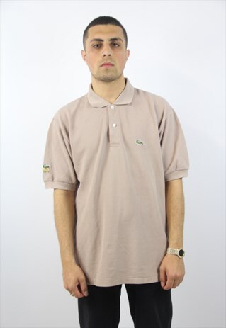 VINTAGE LACOSTE BEIGE POLO SHIRT