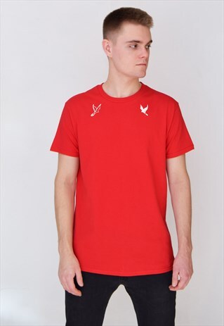 RED GE BIRDS (WHITE) T-SHIRT