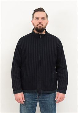 Pure New Wool Sailing Cardigan Jumper Jacket Sweater Knit