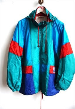 Vintage Raincoat, Parka with hood, Rain Jacket
