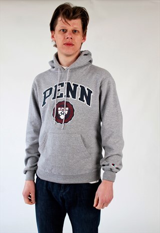 90S CHAMPION HEATHER GREY PENN STATE HOODIE SWEATSHIRT