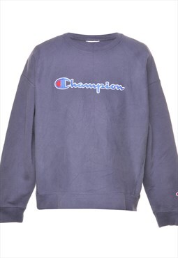 Vintage Champion Printed Sweatshirt - M