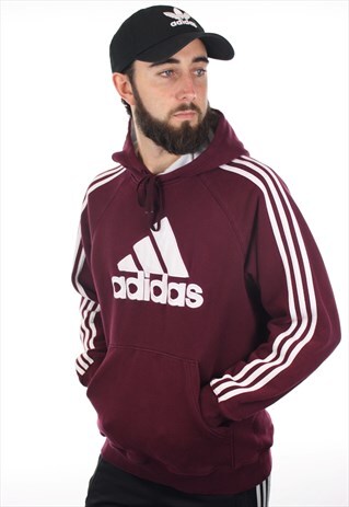 VINTAGE ADIDAS BIG LOGO HOODIE JUMPER