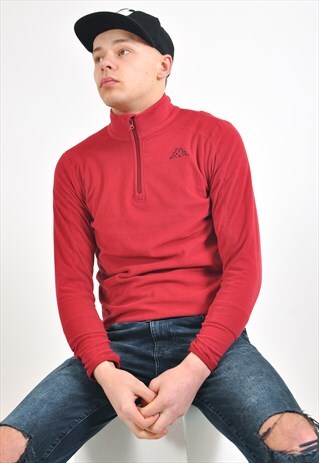 VINTAGE KAPPA 1/4 ZIP FLEECE JUMPER