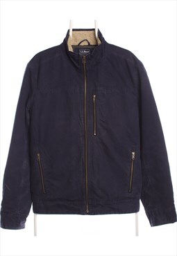 Vintage 90's L.L.Bean Harrington Jacket Full Zip Up Navy