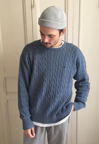 RALPH LAUREN VINTAGE CUT BLUE SWEATSHIRT