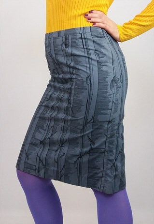 VINTAGE 90'S PATTERN PENCIL SKIRT