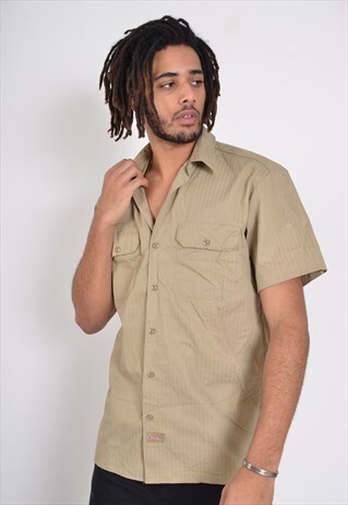 VINTAGE DICKIES WORKWEAR SHIRT BEIGE