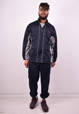 NIKE MENS VINTAGE FULL TRACKSUIT MEDIUM NAVY BLUE 90'S