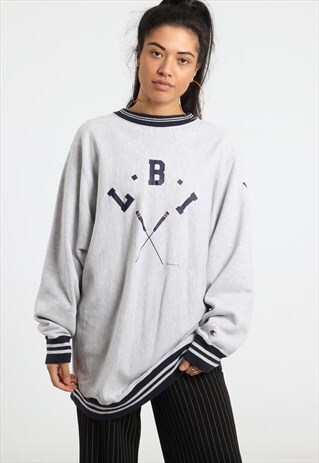 90S CHAMPION PRINT REVERSE WEAVE SWEATSHIRT