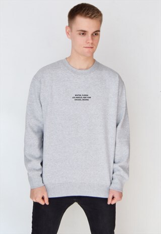GREY LOCATION SWEATSHIRT