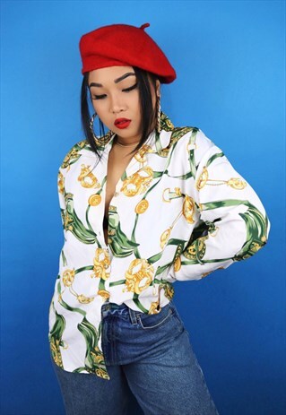 VINTAGE SILKY 90S OG PRINTED SHIRT