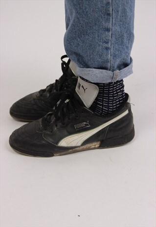 VINTAGE PUMA LEATHER TRAINERS