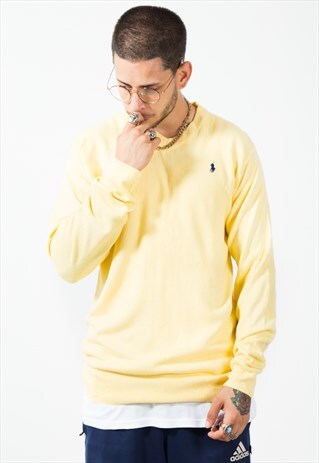 VINTAGE 80S POLO RALPH LAUREN KNIT JUMPER / S506