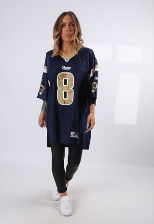 NFL OVERSIZED T-SHIRT SPORT JERSEY TOP FOOTBALL UK 16 (Q4L)