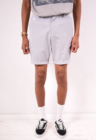 ADIDAS MENS VINTAGE SHORTS W30 GREY 90S
