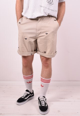 CHAPS RALPH LAUREN MENS VINTAGE SHORTS W34 GREY 90S