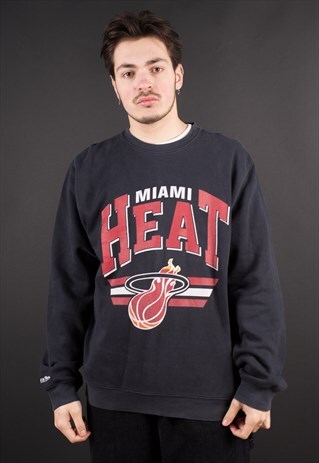 MITCHELL & NESS MIAMI HEAT NFL CREWNECK SWEATSHIRT