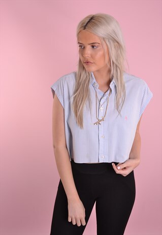 RALPH LAUREN CROPPED SHIRT GRL656