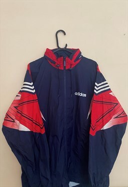 Vintage 90s Adidas Shell Jacket/ Windbreaker. Festival.