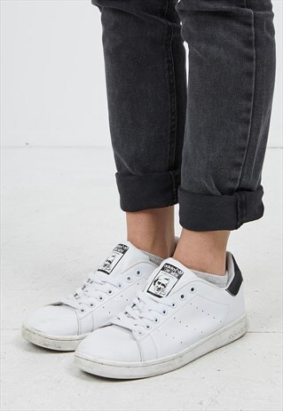 VINTAGE WHITE ADIDAS STAN SMITH LEATHER TRAINERS