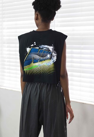 VINTAGE NIKE CROP TOP REWORKED LOGO 90S X 3.6