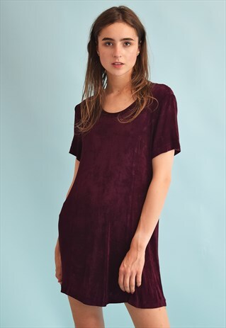 90'S RETRO MINIMALIST GRUNGE FESTIVAL STRETCH MINI DRESS