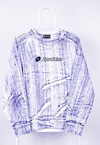VINTAGE LOTTO SWEATSHIRT TIE DYE SPELL OUT LARGE