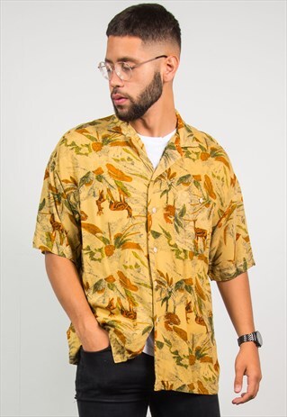 90'S AUTUMN LEAF DEER SHIRT