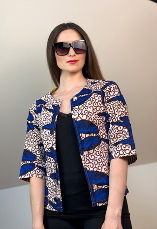 BLAZER SHIRT YELLOW BLUE SHIRT 90S 90S SHIRT EUROPE BLOUSE