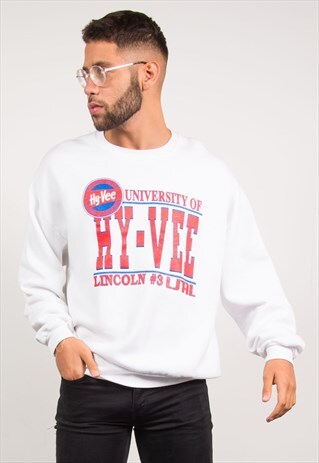 VINTAGE SWEATSHIRT 90'S UNIVERSITY OF LINCOLN USA