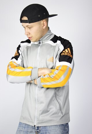 VINTAGE MENS ADIDAS PERFOMANCE TRACK TOP SUIT JACKET