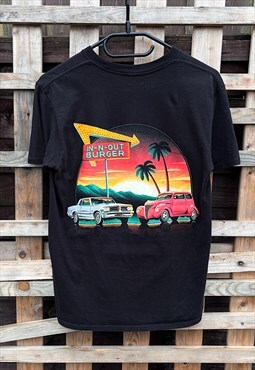 In n out burger California black graphic T-shirt small 