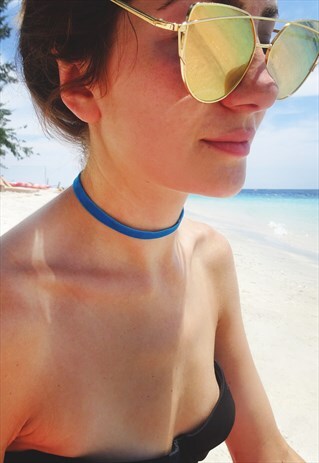 BLUE VELVET CHOKER
