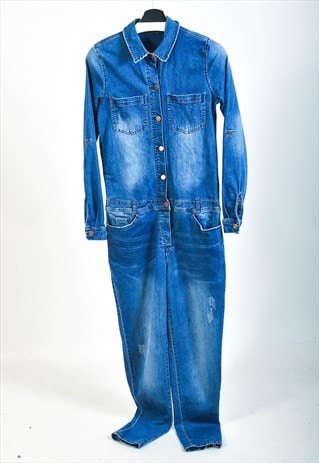 VINTAGE 00S DENIM JUMPSUIT IN BLUE