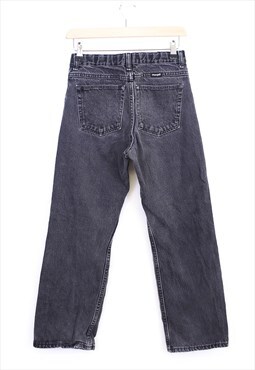 Vintage Wrangler jeans Straight leg Black Embroidered denim