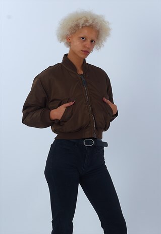 VINTAGE SCHOTT 1990'S SILK BOMBER JACKET