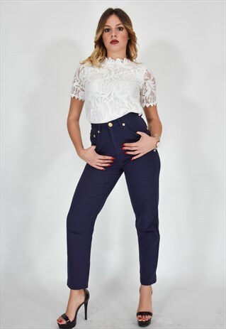 MOSCHINO JEANS ELEGANT BLUE PANTS