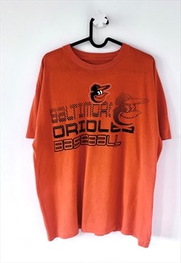 Baltimore orioles orange MLB graphic T-shirt large 