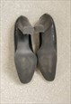 VINTAGE 80'S BLACK LEATHER PUMPS
