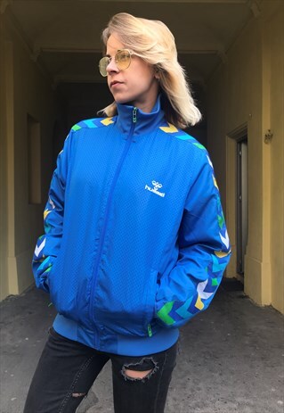 VINTAGE 90' OLDSCHOOL COOL UNISEX HUMMEL WINDBREAKER JACKET
